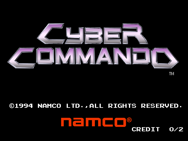 Cyber Commando (Rev. CY1, Japan) Title Screen